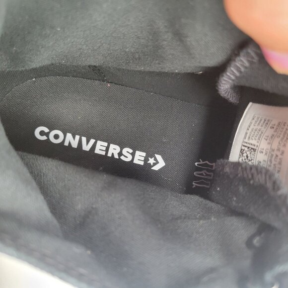 Converse Chuck Taylor All Star High Top Shoes Triple Black Sneakers Mens size 15 - Picture 8 of 10